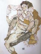 Egon Schiele Seated Couple (mk20) oil painting on canvas